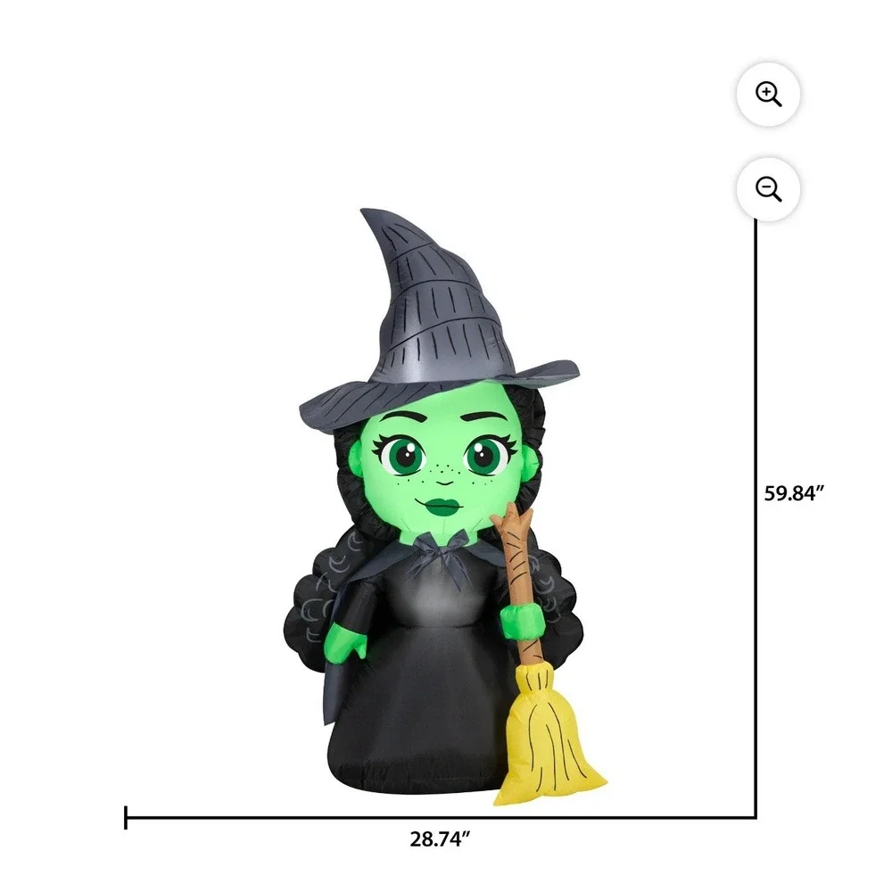 ELPHABA Witch WICKED Halloween AIRBLOWN YARD INFLATABLE Lights Up